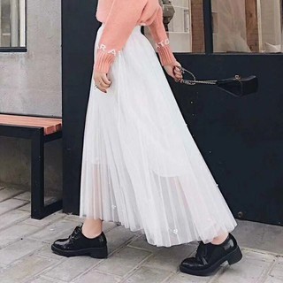 Chân váy von xếp li xòe đính ngọc