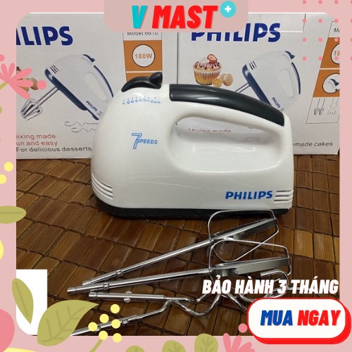 Máy Đánh Trứng Cầm Tay 7 Tốc Độ Tiện Nghi Công Suất 180w