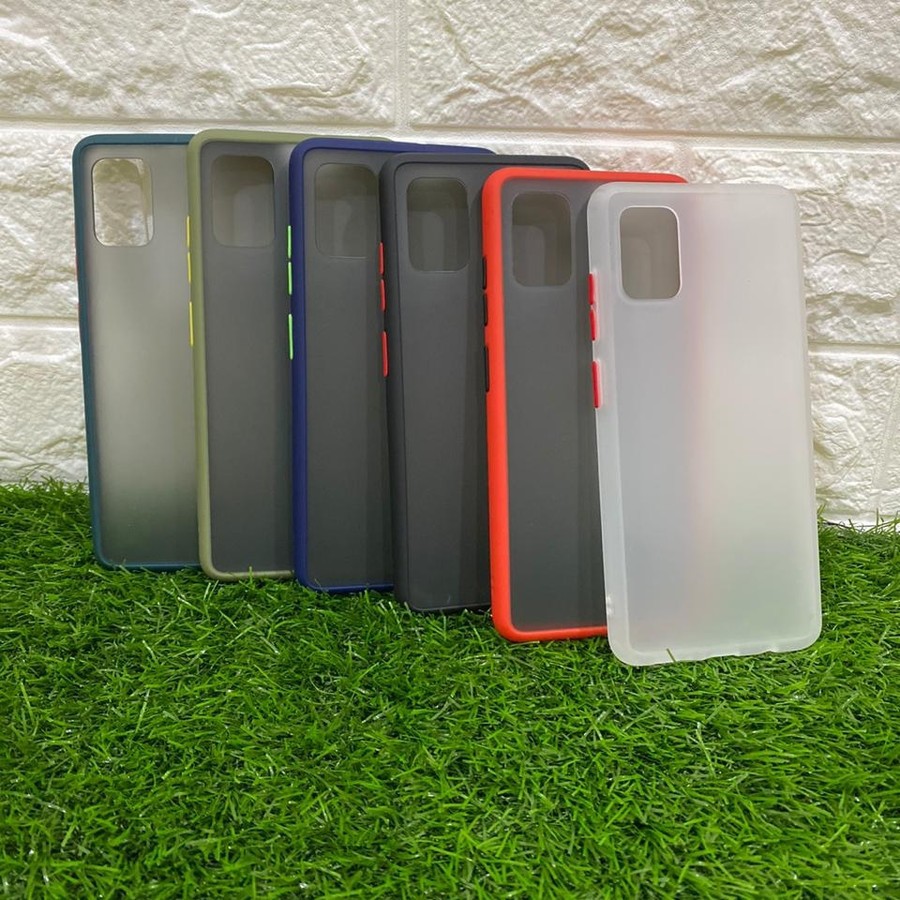 Ốp lưng trong nhám viền màu cho điện thoại Xiaomi Redmi 9C Redmi 9T Redmi 8 Redmi Note 10 pro Redmi Note 3 pro