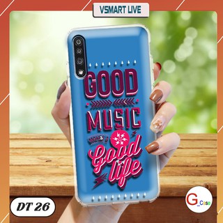 Ốp lưng VSMART LIVE dẻo trong in hình