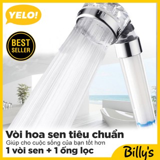 Billy's Daily Aqua Hàn Quốc Đầu vòi sen tắm tăng áp TẶNG 1 Thanh lọc nước