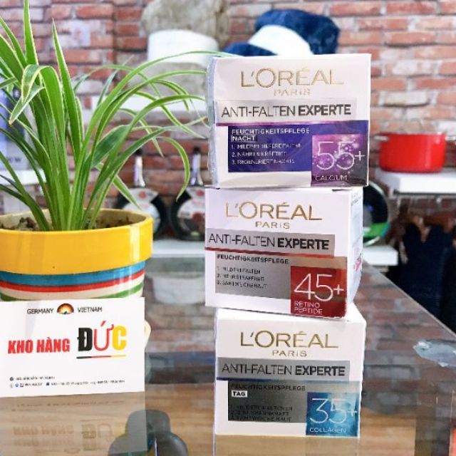 Kem dưỡng da Loreal anti falten experte 35+, 45+, 55+ ( bill Đức)