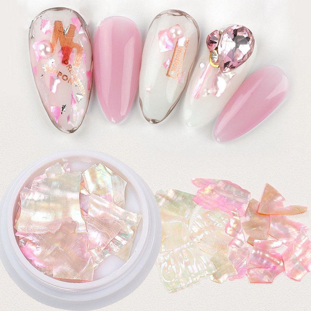 [Hàng mới về] Hũ vỏ sò đính móng trang trí nghệ thuật 3D nhiều màu tùy chọn DIY