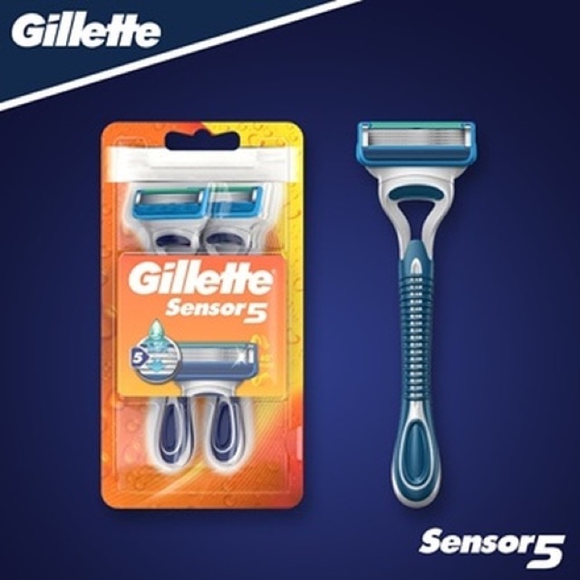 Bộ 2 Dao cạo Gillette Sensor 5 Lưỡi Hàng Của Mỹ