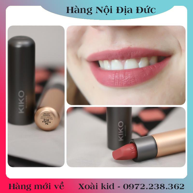 [auth] (SALE) Son Kiko Velvet Passion Matte - Full màu Đủ Bill tại Đức [Hot]