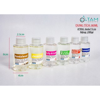 Chai nước hoa tinh dầu tự khuếch tán 80ml (Chai châm thêm)