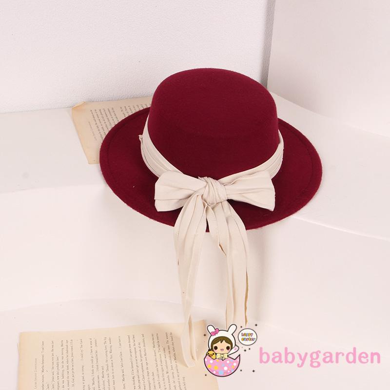 Nón Tai Bèo Đính Nơ Dễ Thương Cho Bé Gái