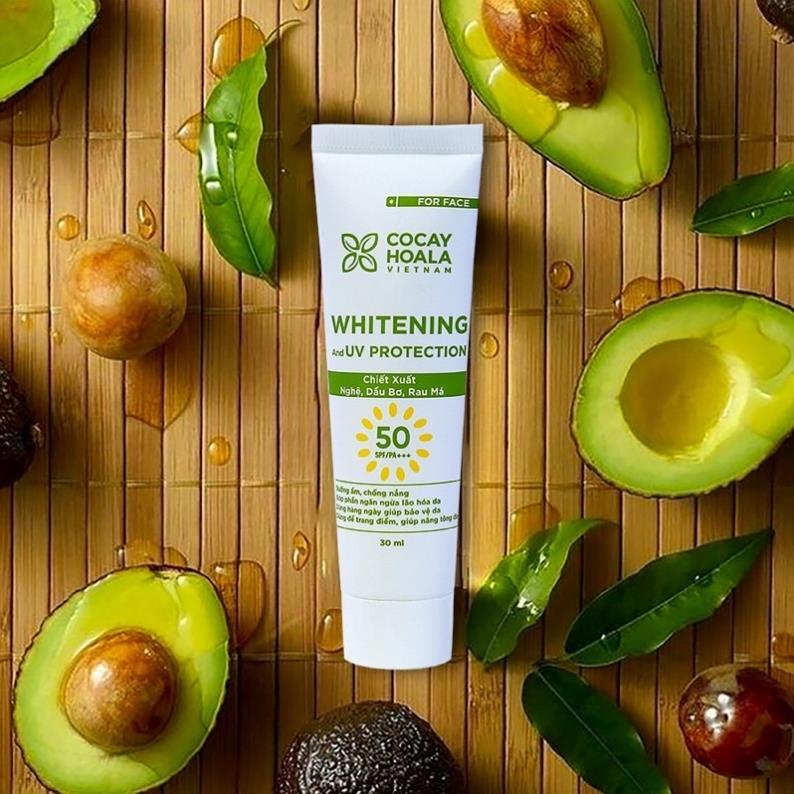 [Chính hãng 100%] Kem chống nắng chiết xuất nghệ, dầu bơ, rau má  cocayhoala 30ml | BigBuy360 - bigbuy360.vn