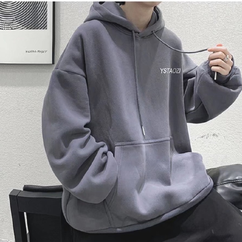 Áo hoodie Thể Thao Dáng Rộng In Chữ Phong Cách Hip Hop Đường Phố Hàn Quốc Thời Trang Mùa Đông Dành Cho Nam M-5XL