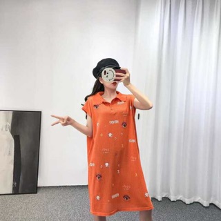 Váy len hoạ tiết cổ đức dáng suông Quảng Châu
