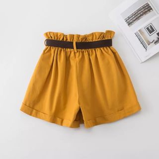 Quần shorts thô cạp cao nữ
