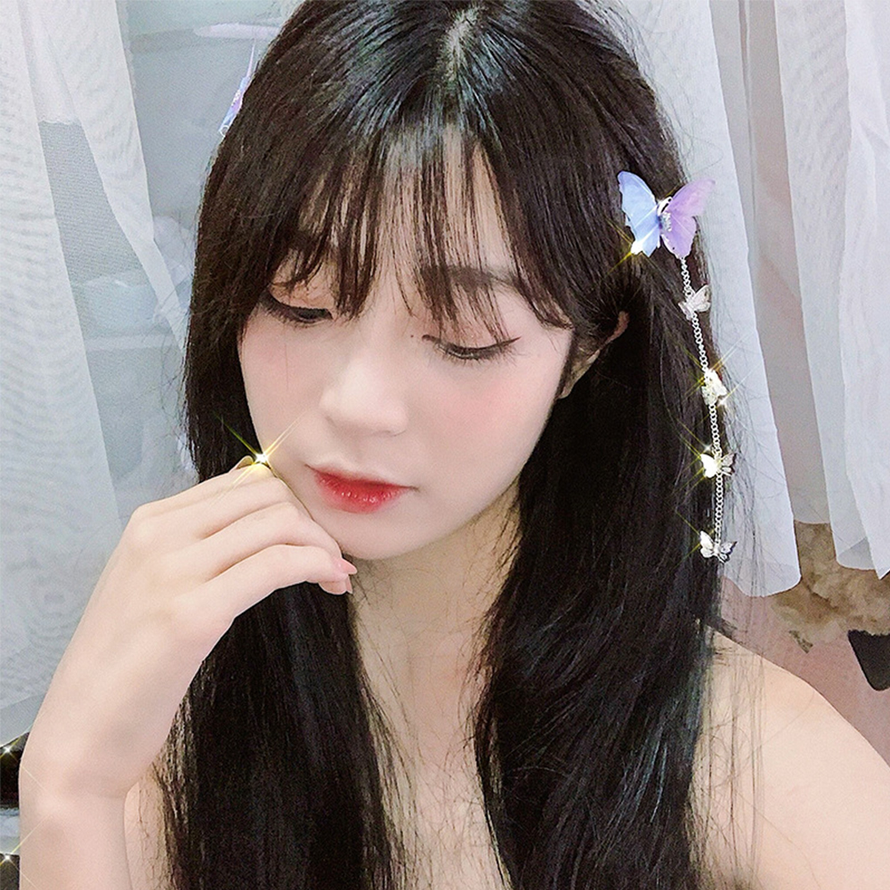 Cặp kẹp tóc hình bướm phong cách cổ điển sang trọng cho nữ