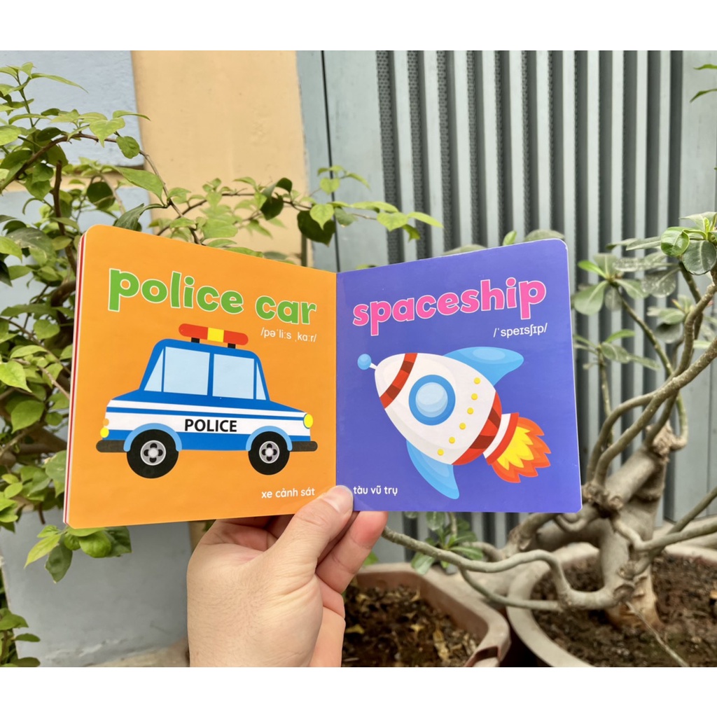 Sách bìa cứng Thư viện hình ảnh đầu tiên Baby's First Picture Book 8 CUỐN bìa xanh