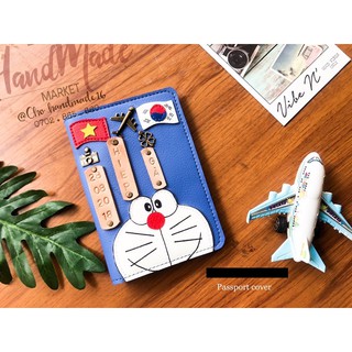 Vỏ. hộ chiếu doremon - bao hộ chiếu doraemon - bọc hộ chiếu - ví da hộ chiếu