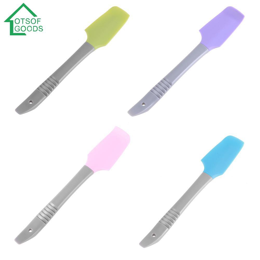 LOTSOFGOODS Silicone Spatula Butter Cake Cream Scraper Blade Batter Brush Baking