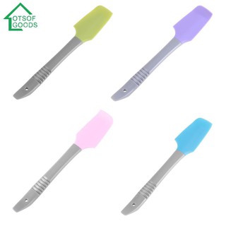 LOTSOFGOODS Silicone Spatula Butter Cake Cream Scraper Blade Batter Brush Baking