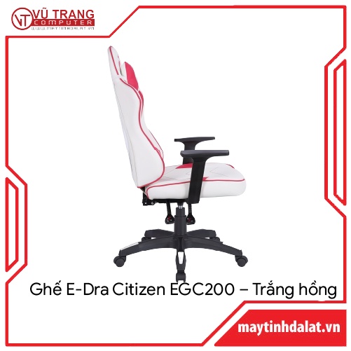 Ghế Chơi Game - E-Dra CitiZen EGC200 Màu Trắng Hồng - Ghế Xoay Văn Phòng Giá Rẻ