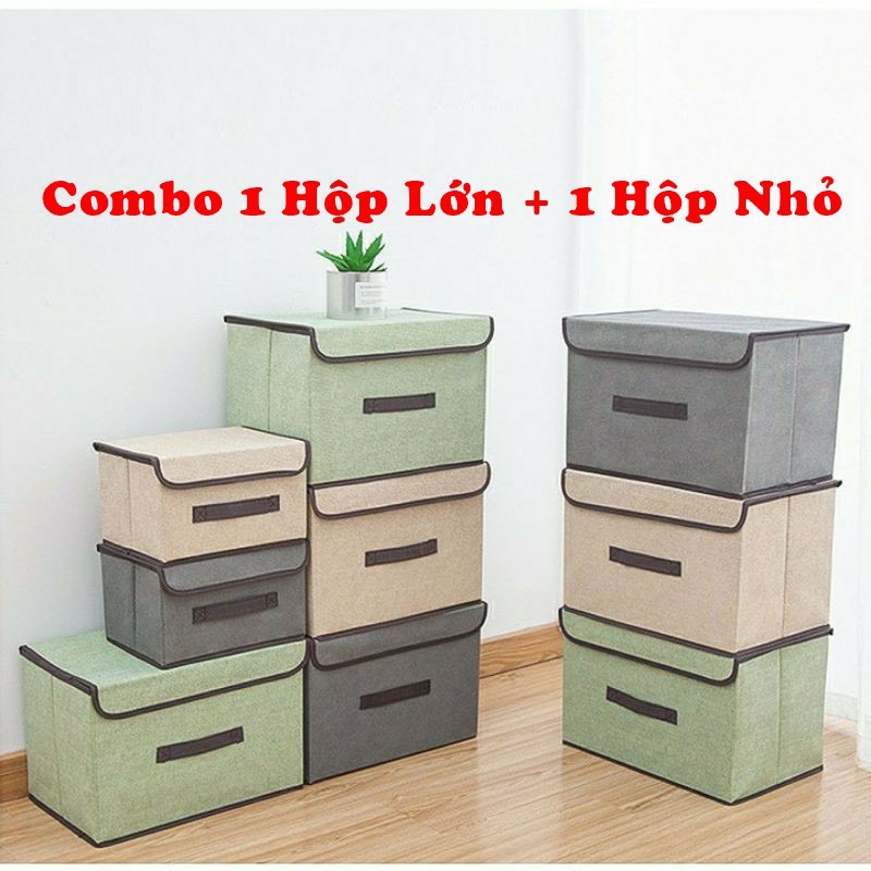 Hộp Đựng Quần Áo Chăn Màn Khung Thép, Hộp Vải Khung Thép Cao Cấp Loại To Tiện Lợi 88306 Tiện Ích Việt Nam