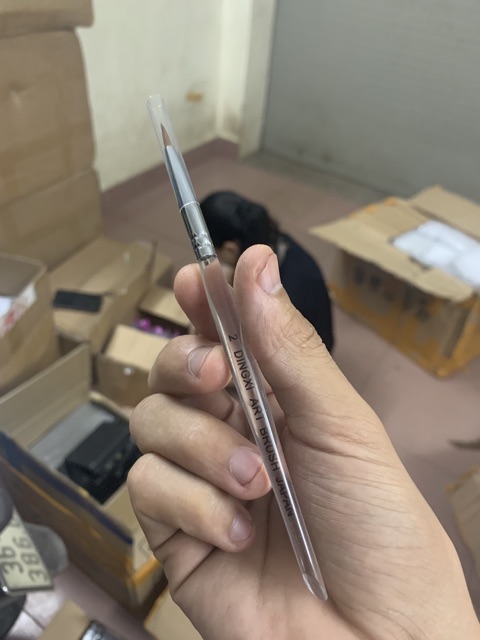 Cọ đắp hoa DINGXI #2  ( loại cán nhựa trong suốt )