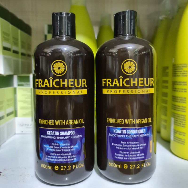 Dầu gội xả phục hồi tóc Keratin Fraicheur 500ML*2 - 800ML*2