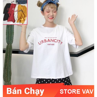 Áo thun tay lỡ urbancity - storevav