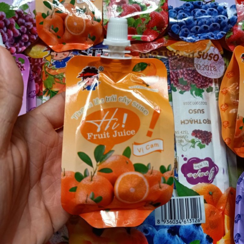 Thạch Lắc hoa trái Suso 🍎🍊🍌🍇🍓🍑🍍- Thạch hoa quả cực hấp dẫn Siêu rẻ