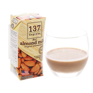 Lốc 3 hộp sữa hạnh nhân không đường 137 Degrees 180ml