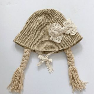 Mũ thắt bím cho bé