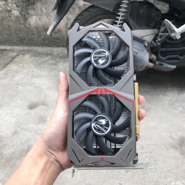 Card màn hình Colorful GTX 1050Ti 4GB DDR5 OC Dual fan