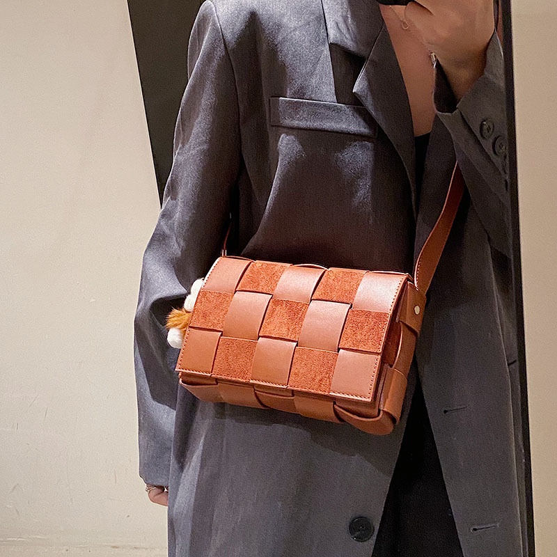 Túi đeo chéo JASMIN NOIR da lộn PU thời trang Hàn Quốc cho nữ