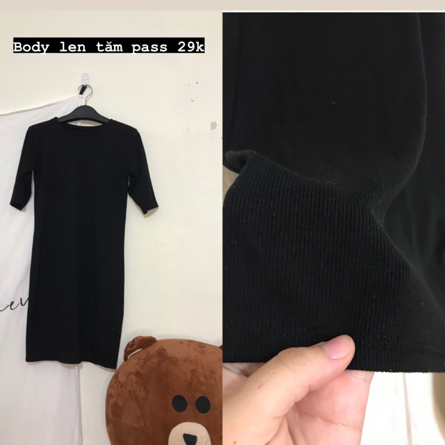 Váy len tăm body