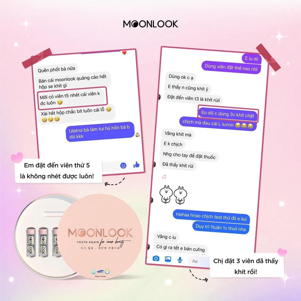 Ngọc Tình Yêu MOONLOOK - Hộp 10 Viên Mua 1 Hộp Tặng 1 Chai Collagen Cá Tuyết