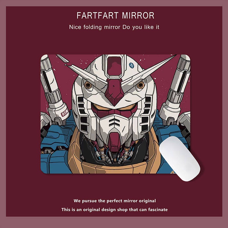 Miếng Lót Chuột Và Bàn Phím Dày Dặn In Hoạt Hình Gundam Cho Học Sinh