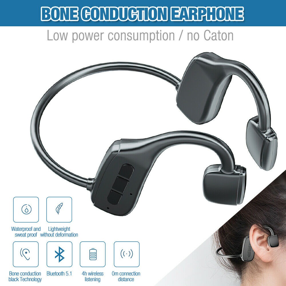 Thật G2 Dẫn Truyền Xương Tai Nghe Bluetooth Tai Nghe Không Dây Chống Nước Thể Thao Tai Nghe Có Mic Cho Tập Thể Dục Chạy Lái Xe VN