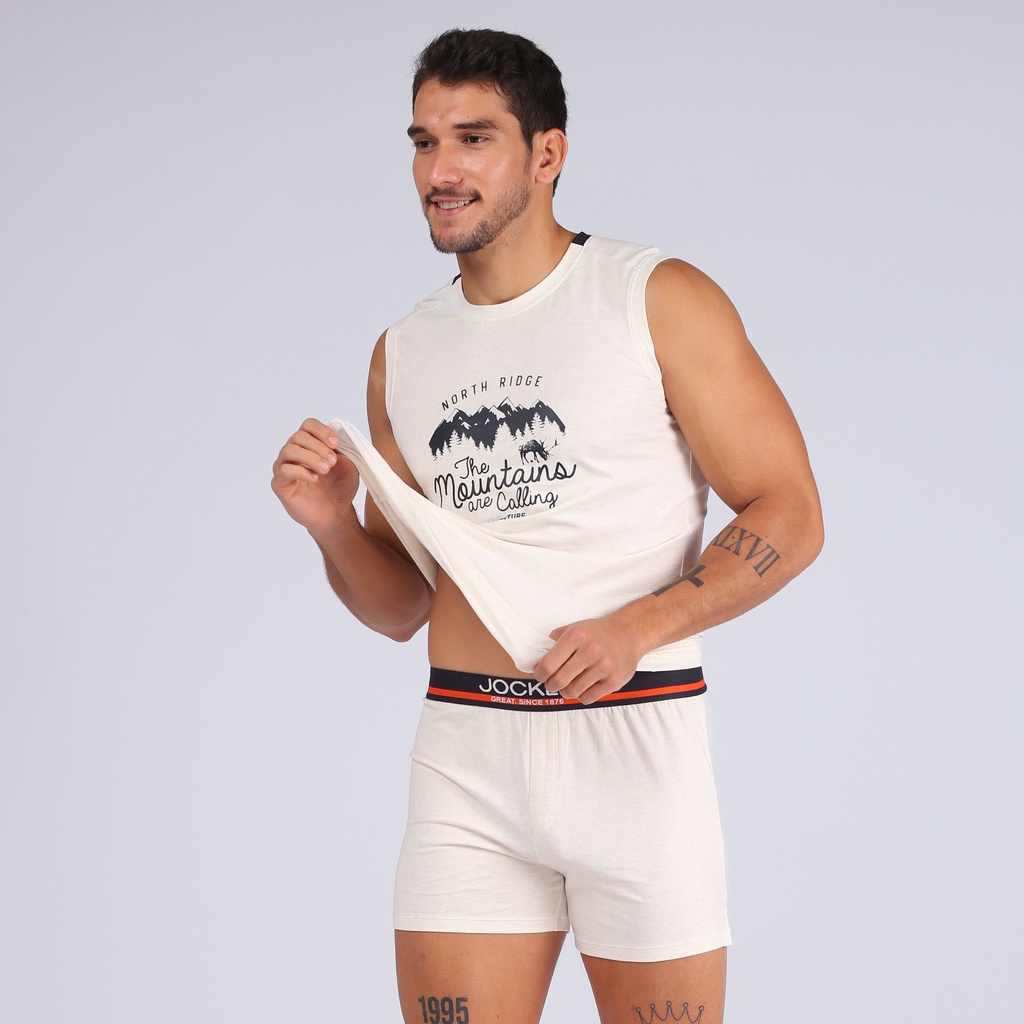 Combo 03 Quần Lót Nam Jockey Dáng Knit Boxer Thun Cotton Pima Co Giãn Thoáng Khí - JUMB0316