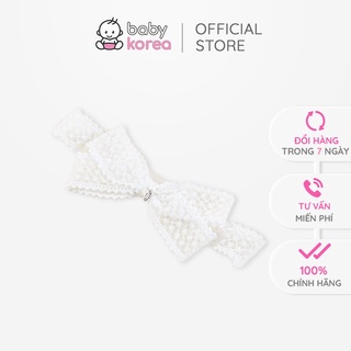 Turban, băng đô cài tóc nơ ren Prina cho bé gái made in Korea công chúa chính hãng Happy Prince