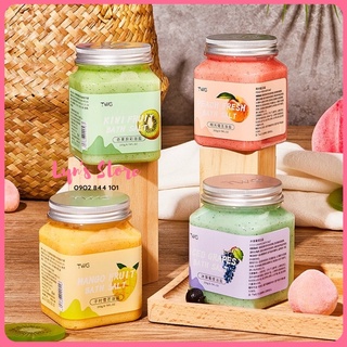 Muối tắm tẩy da chết body vị hoa quả HEYXI cực thơm cải thiện da sần sùi xỉn màu mụn lưng mụn viêm sáng da mờ thâm