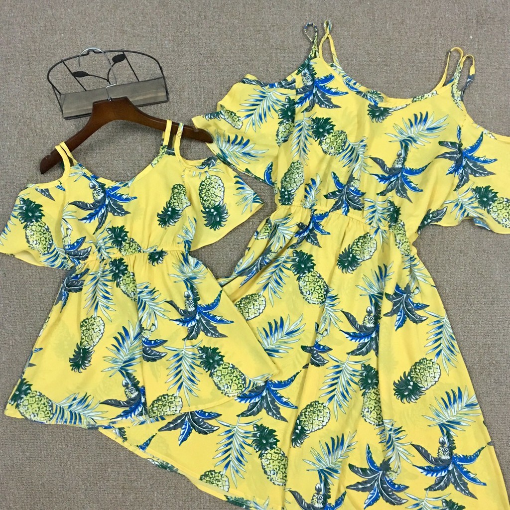 Set đầm bèo đôi mẹ và bé