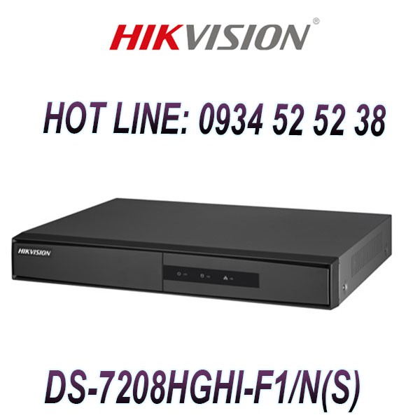 đầu Ghi Hinh Hd Tvi 8 Kenh Turbo 3 0 Hikvision Ds 78hghi F1 N S Shopee Việt Nam