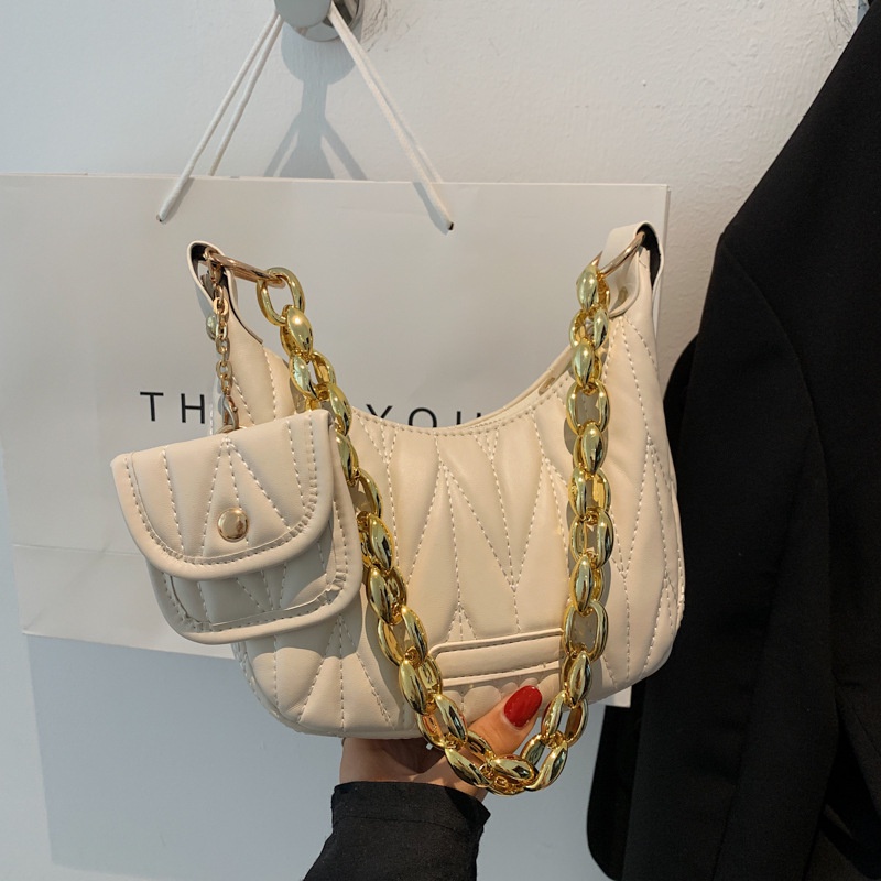 IELGY Túi Đeo Vai Có Dây Đeo Sợi Xích Nhỏ Gọn Thời Trang Cho Nữ