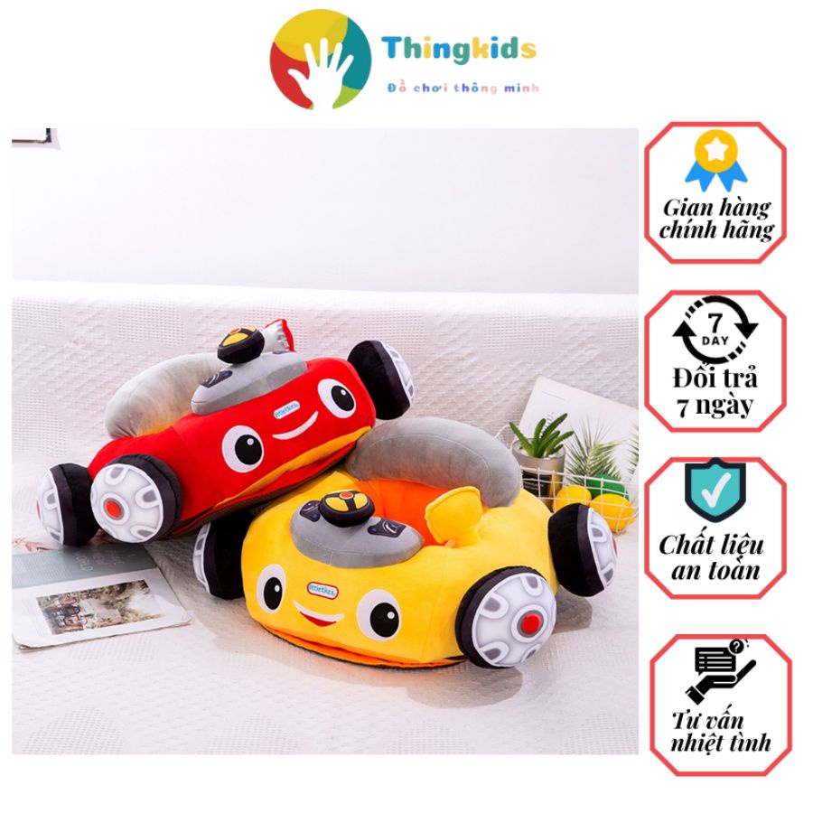 Ghế nhồi bông tập ngồi kiểu dáng oto đáng yêu cho bé - Thingkids