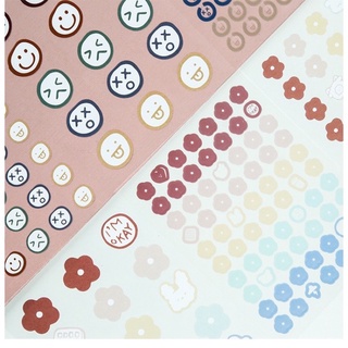 Set 3 tấm sticker trang trí nhãn dán