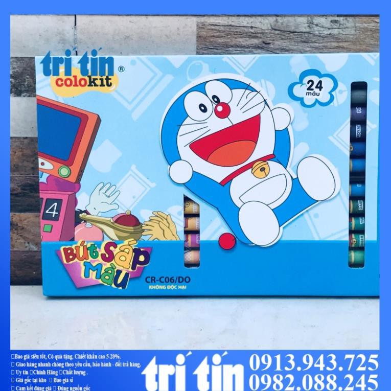 (Sẵn tại kho, hàng chuẩn)  Bút Sáp Màu Doraemon Colokit [VPP LÊ HƯNG]  - vanphongphamhongha