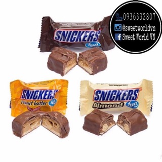 Socola Snickers 3 vị gói trung (294g) - Mỹ