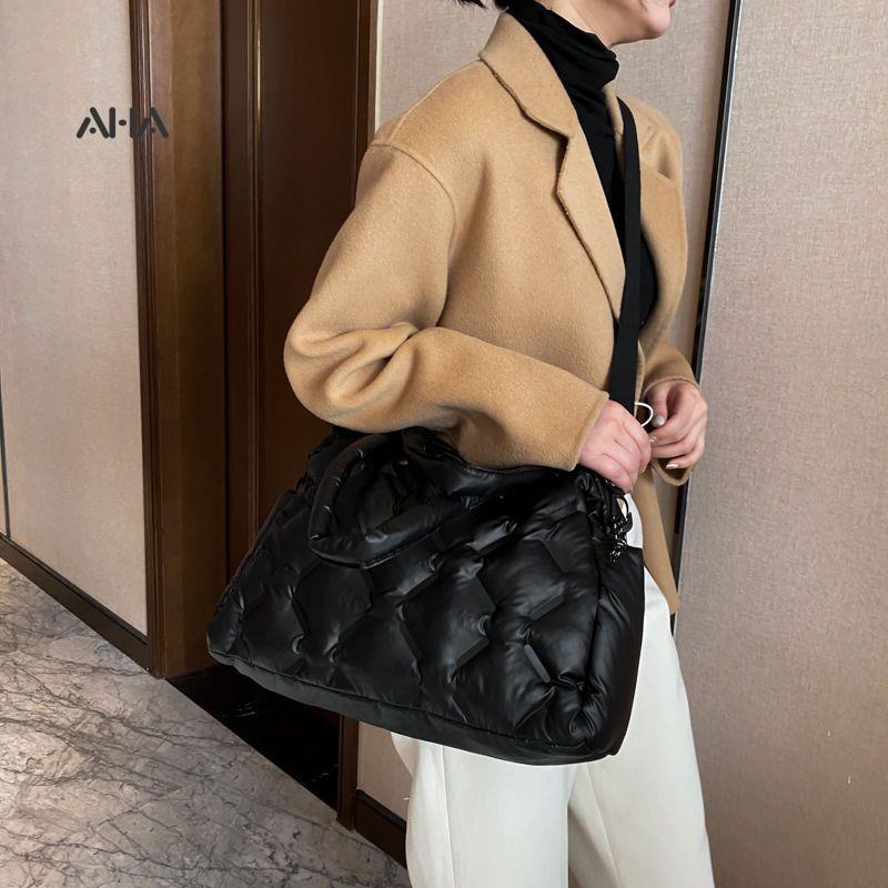 Túi đeo chéo AHA official sức chứa lớn phong cách đơn giản thời trang dành cho nữ