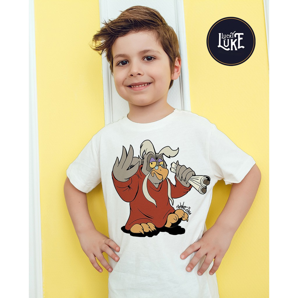 Áo thun Cotton Unisex - Movie - Lucky Luke - Kền kền đưa thư