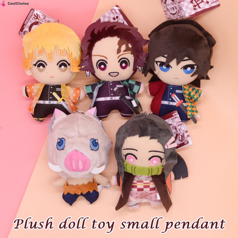 Móc Khóa Búp Bê Nhồi Bông Hình Nhân Vật Anime Demon Slayer Kích Thước 15cm