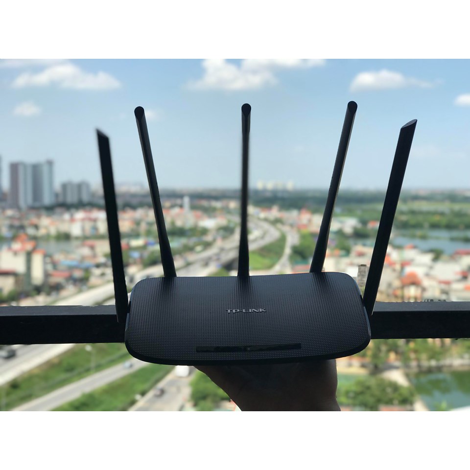 Bộ phát wifi tplink xuyên tường 5 râu  6500 băng tần kép chuẩn  ac