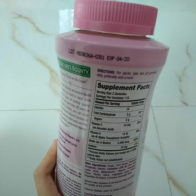 Nature’s Bounty Hair, Skin & Nails Gummies 230 viên