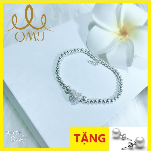 - Lắc tay tim 925 cao cấp, bạc chuẩn 100%